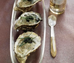 CAVIAR ON A PARMENTIER OF OYSTERS – CAVIAR ENTREE RECIPE