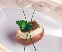 MUSCOVITE POTATO – CAVIAR ENTREE RECIPE