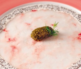 Carpaccio de Langoustine à la Crême de Caviar - Recette Entrée Caviar